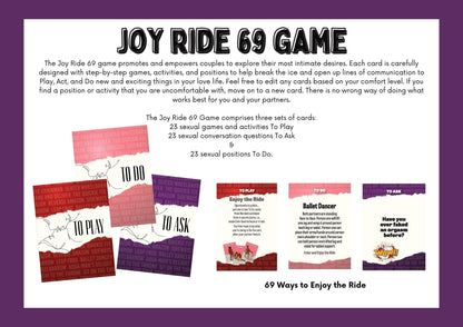Joy Ride 69 Couples Game Cards